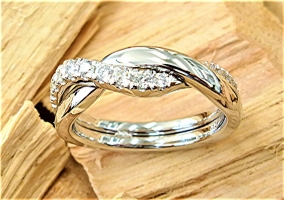 Diamond Interlock ring
