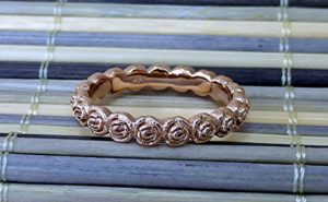 Flower Rose Gold Band