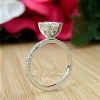Diamond engagement ring with Diamond head basket