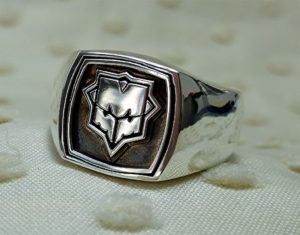 Logo silver ring