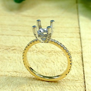 14k Dimond semi mount