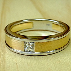 Diamond mens ring