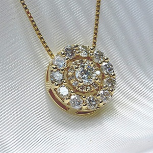 1.89 carat double halo pendant