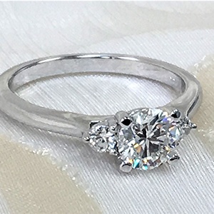 Classic three stone ring