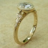 14k Gold Moissanite Engagement Ring