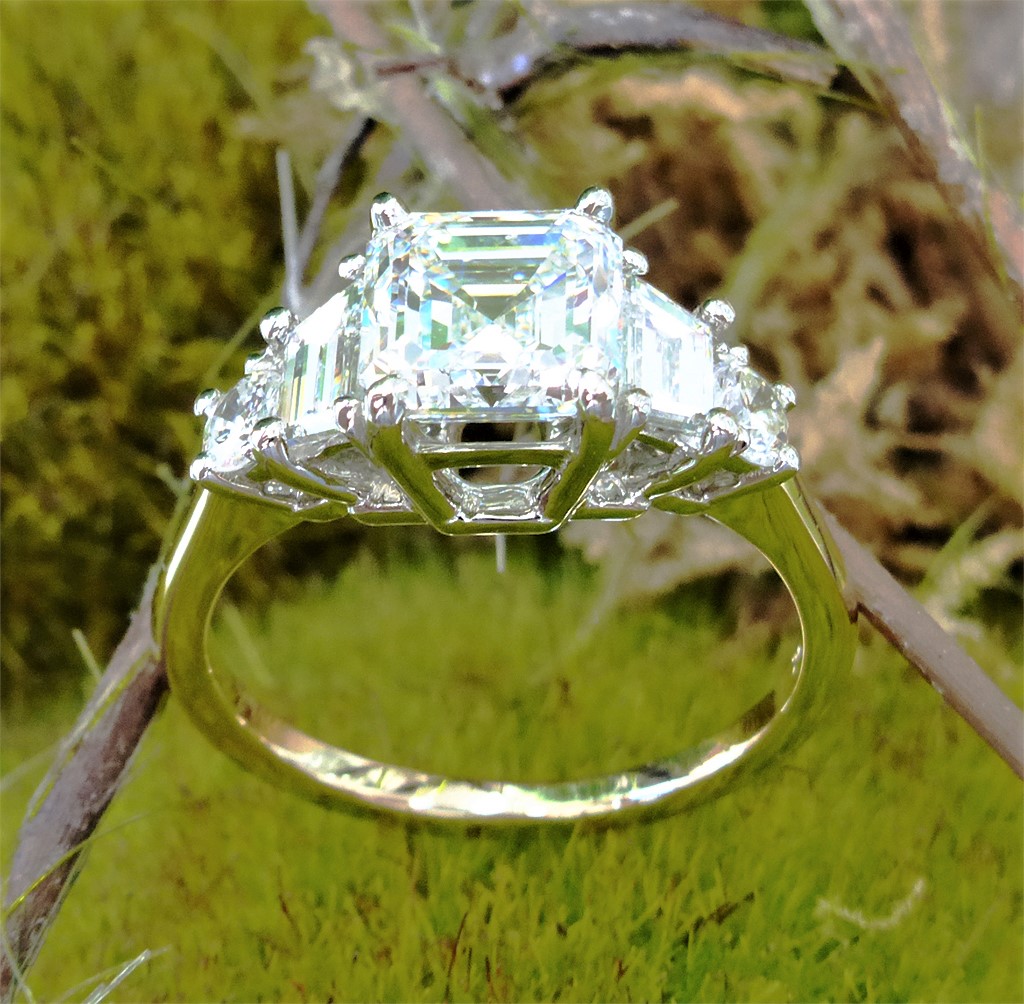 2.33 carat diamond engagement ring