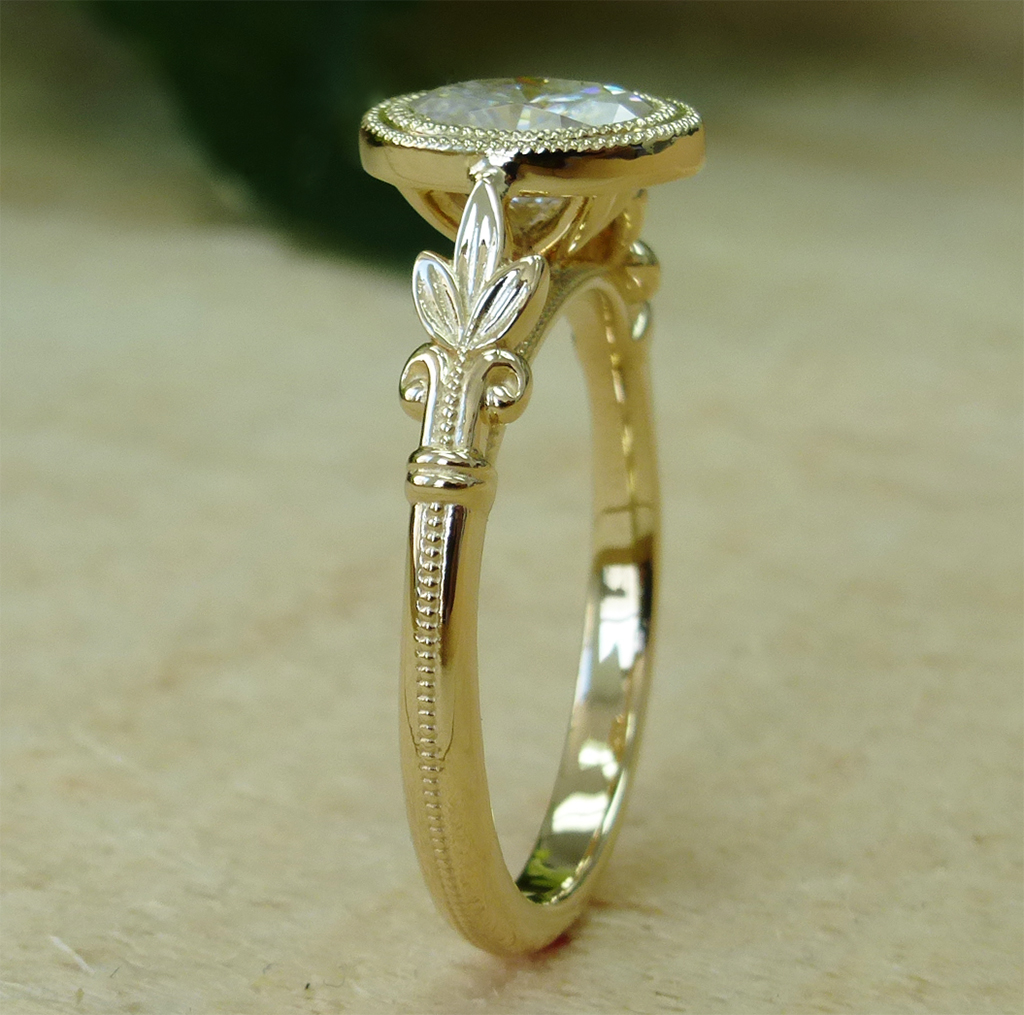 14k Gold Moissanite Engagement Ring | Limpid Jewelry