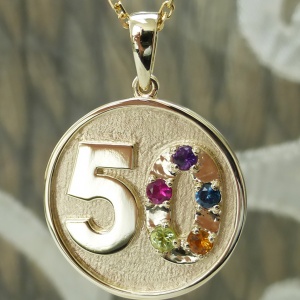 Fiftieth anniversary pendant