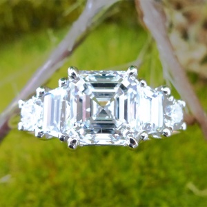 2.33 carat diamond engagement ring