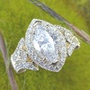 3.21 carat marquise diamond engagement ring