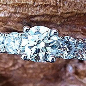 Two carat diamond engagement ring