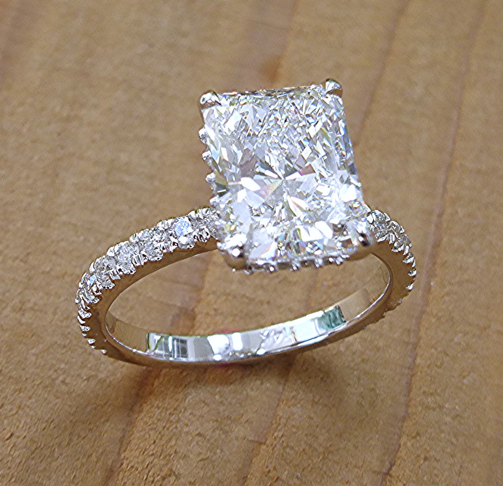 Radiant cut diamond engagement ring | Limpid Jewelry